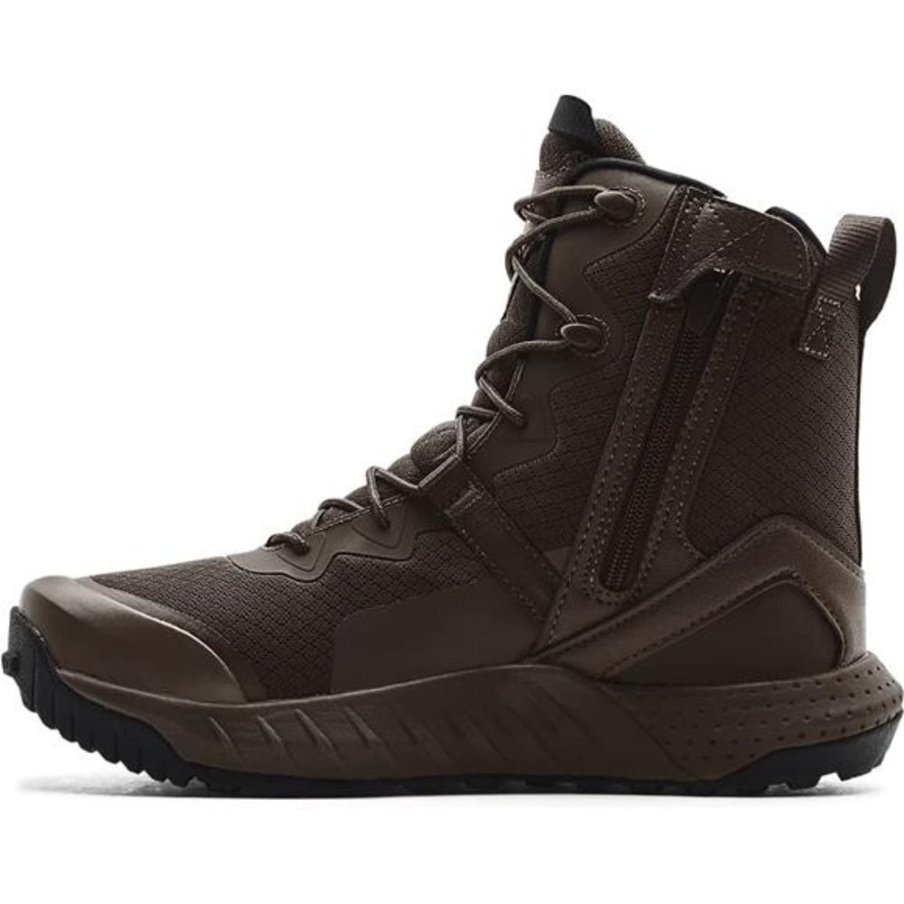 Tactical Zip Boots for Men Maverick Brown Military Style